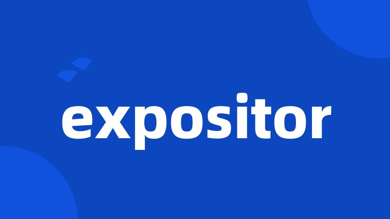 expositor