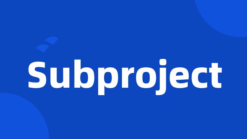 Subproject