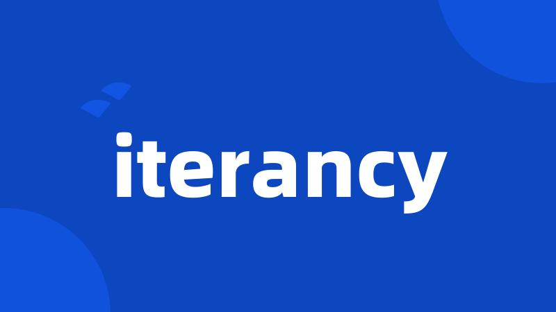 iterancy