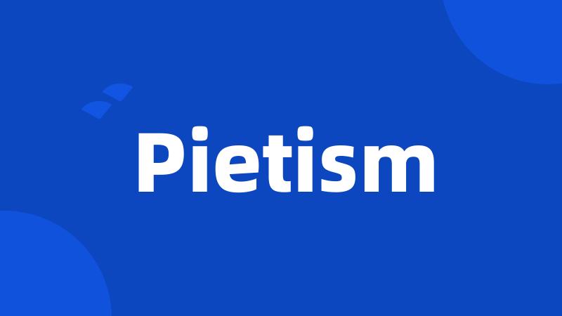 Pietism