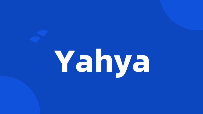 Yahya