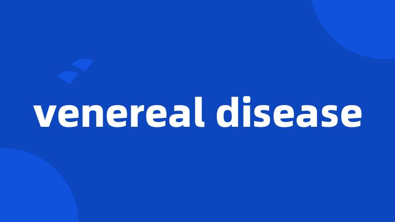 venereal disease