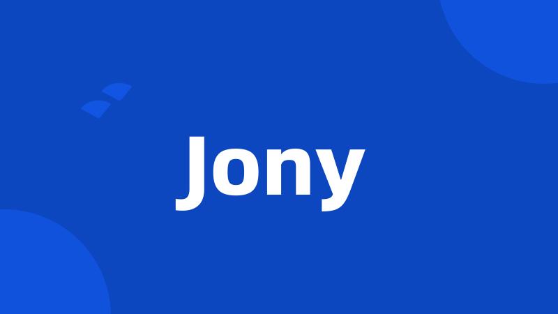 Jony