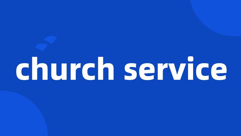church service