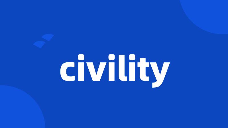 civility