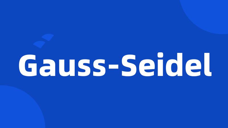 Gauss-Seidel