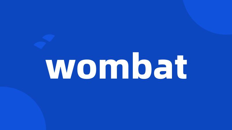 wombat