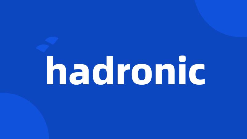 hadronic