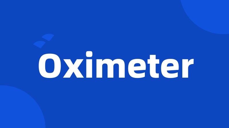 Oximeter