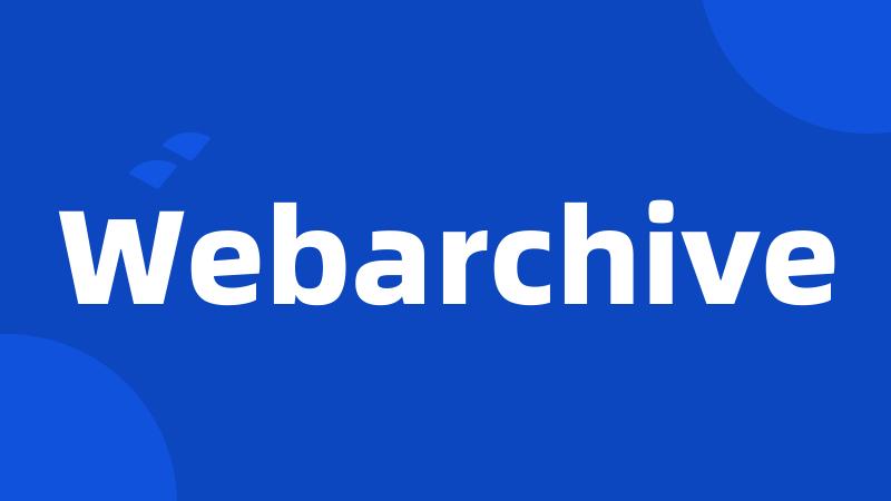 Webarchive