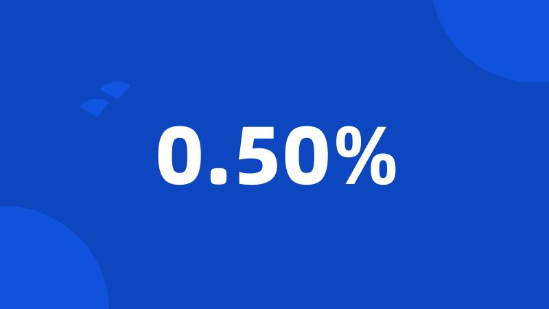 0.50%