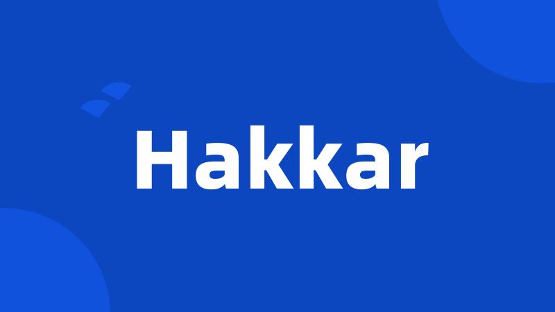 Hakkar