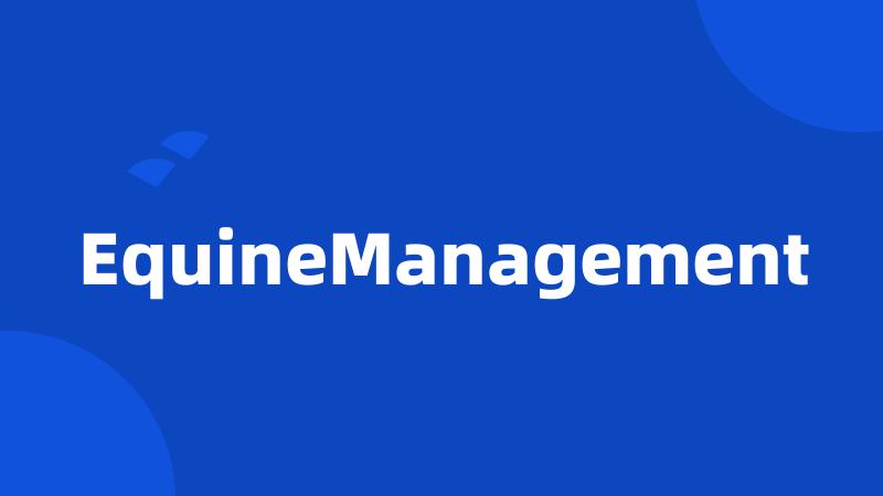 EquineManagement