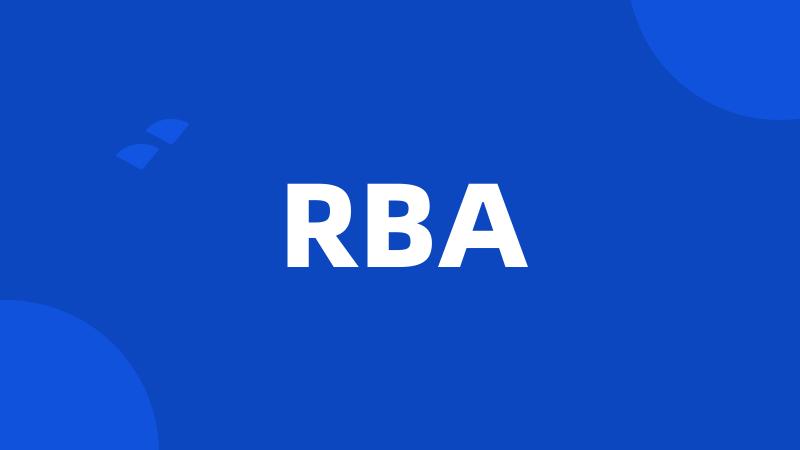 RBA