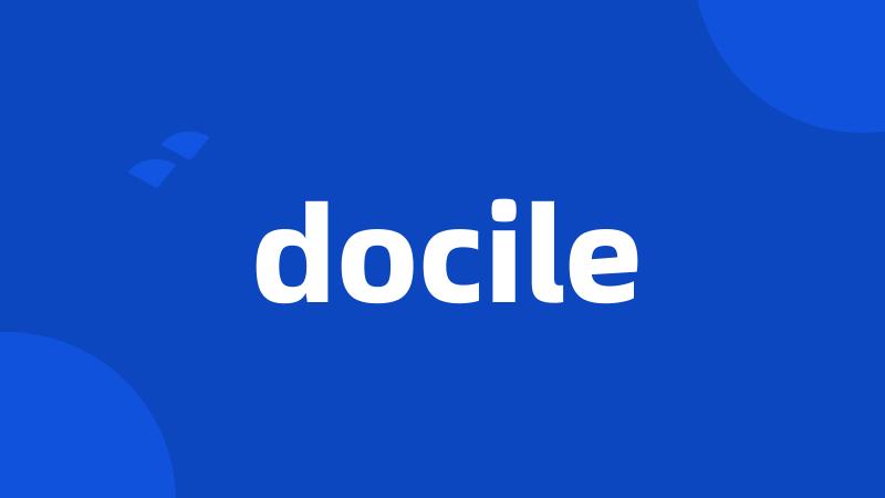 docile