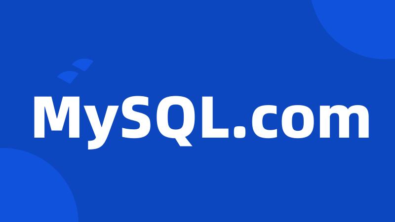 MySQL.com