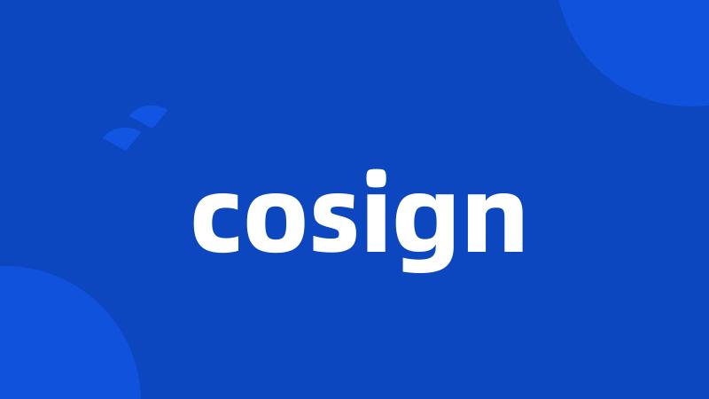 cosign