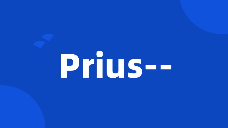 Prius--