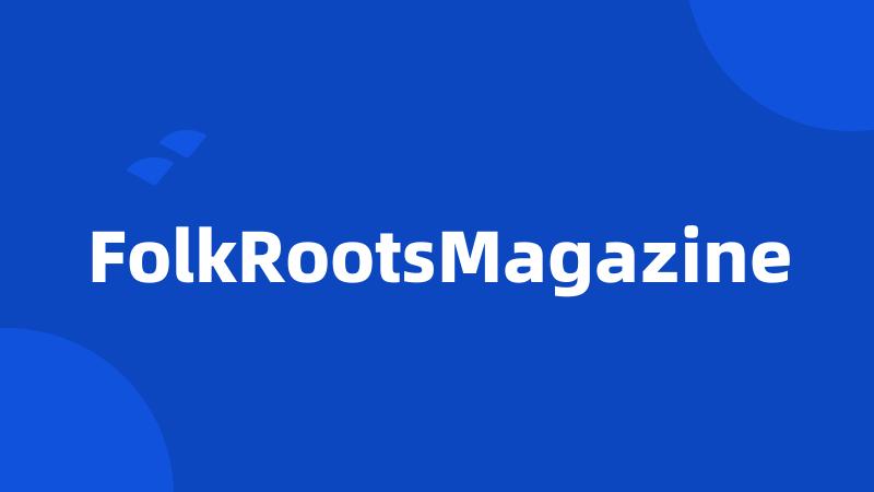 FolkRootsMagazine