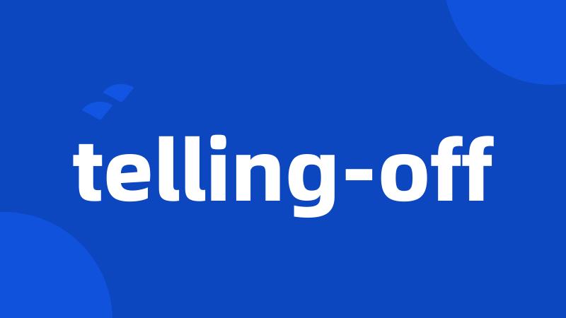 telling-off