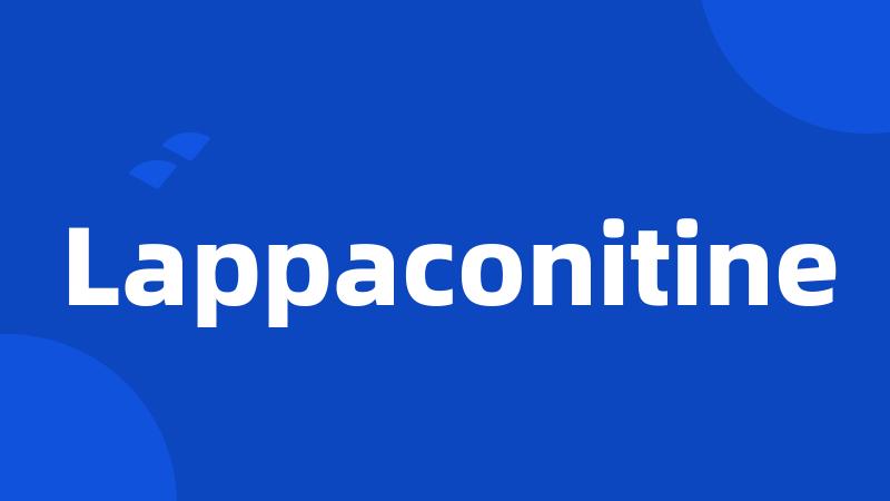 Lappaconitine