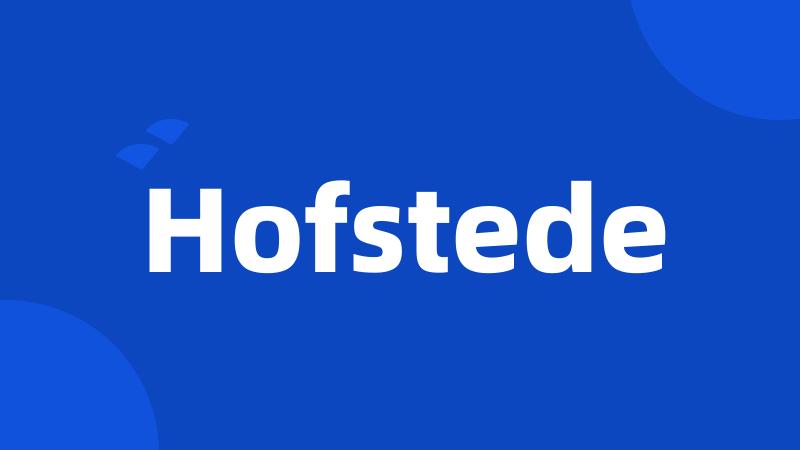 Hofstede