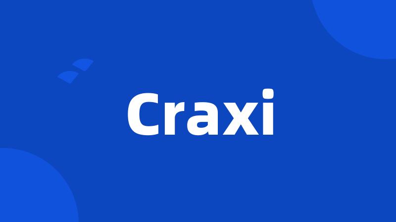 Craxi