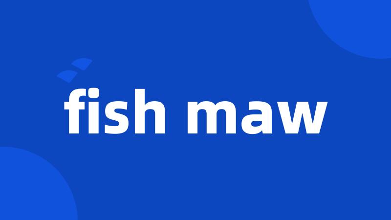 fish maw