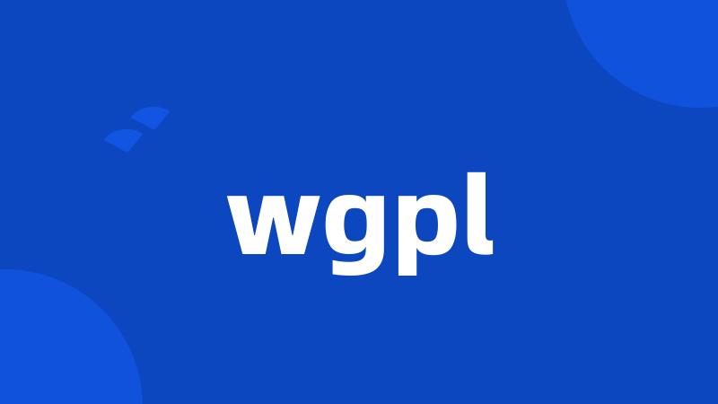 wgpl