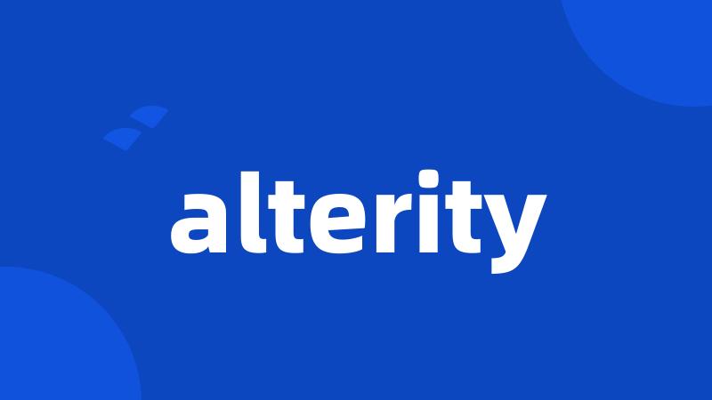 alterity