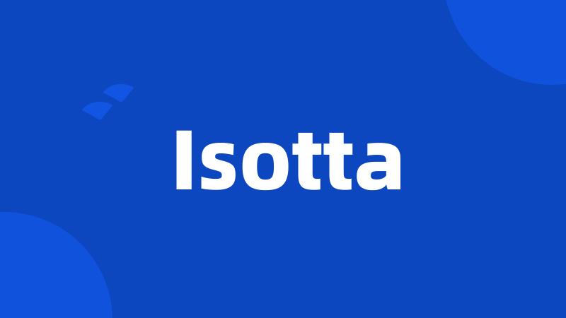 Isotta