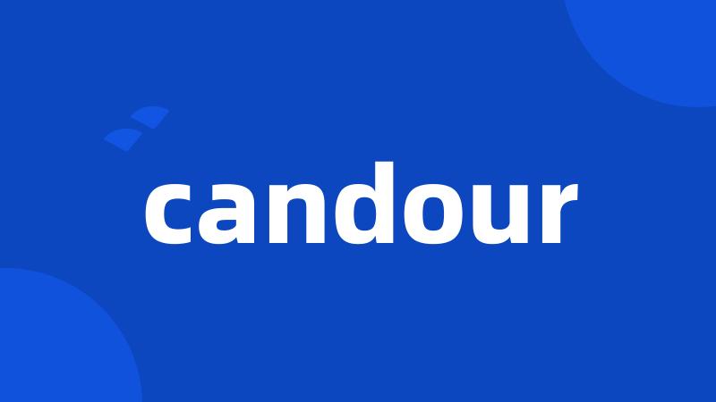 candour