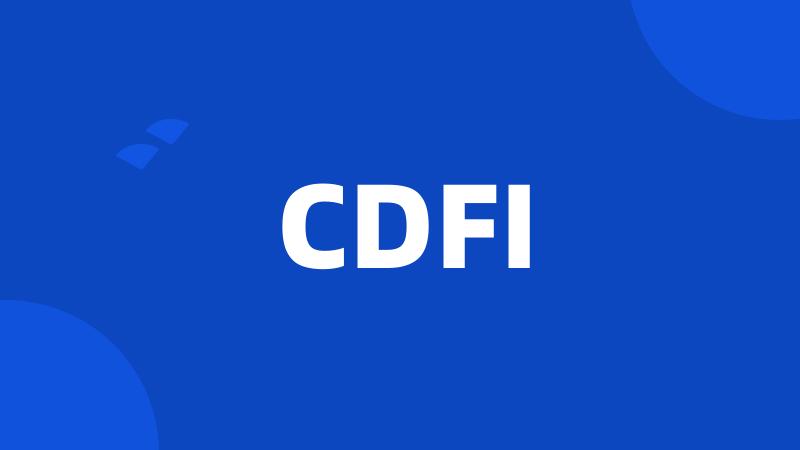 CDFI