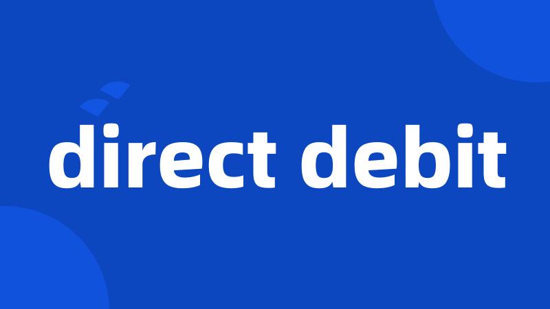 direct debit