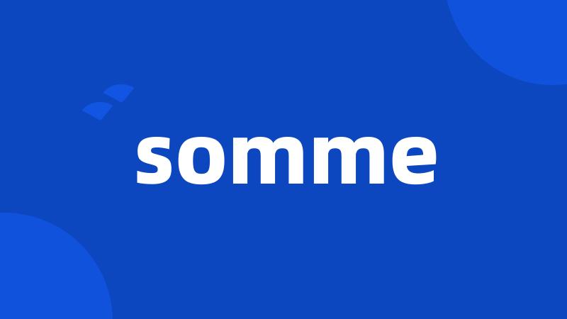 somme