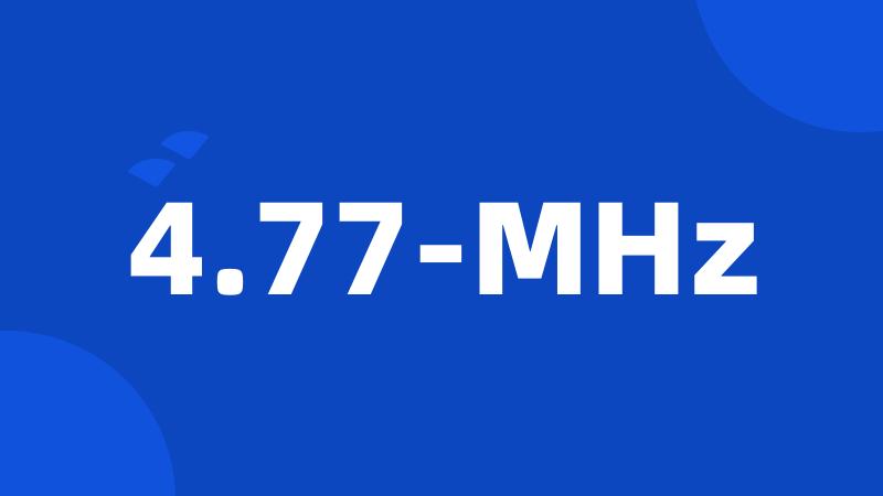 4.77-MHz
