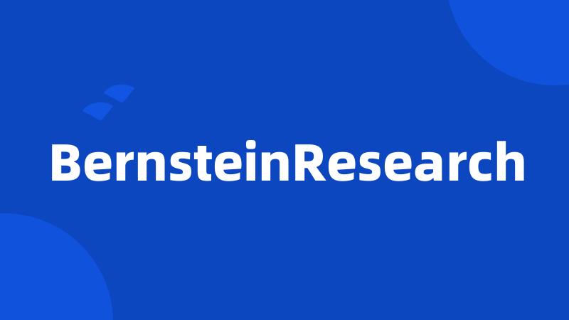 BernsteinResearch