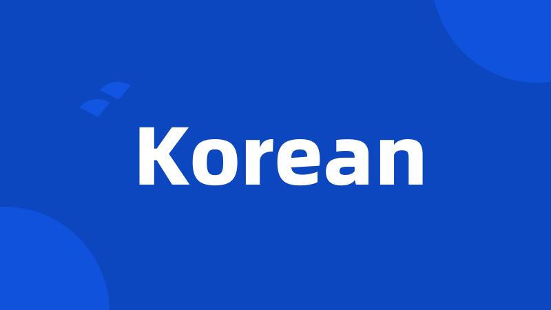 Korean