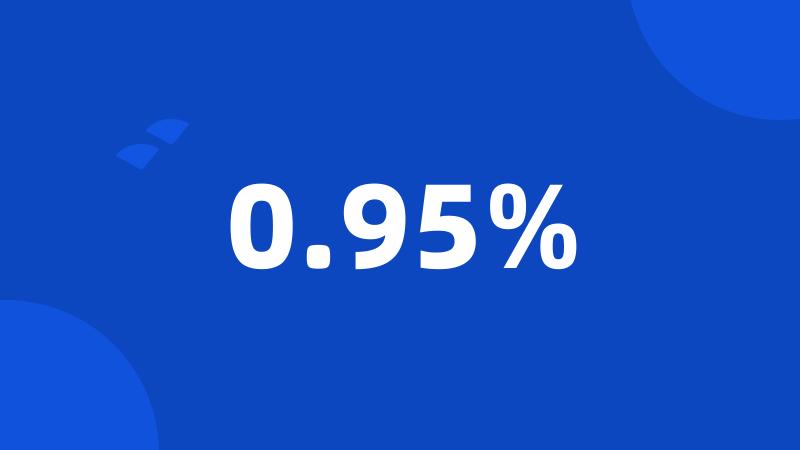 0.95%