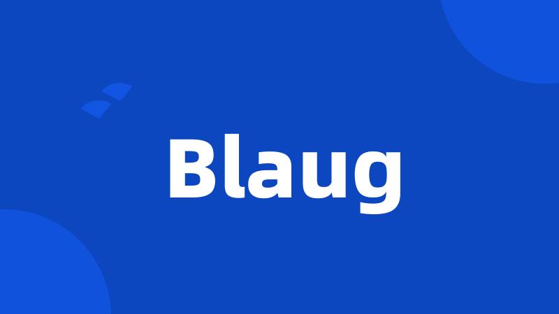 Blaug