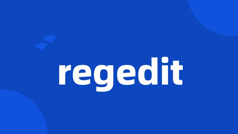 regedit