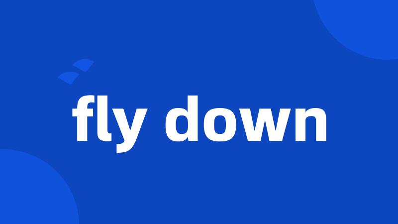 fly down
