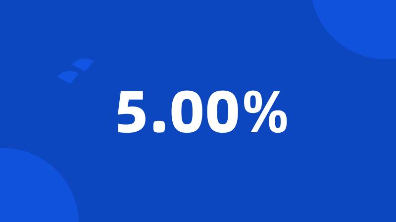 5.00%