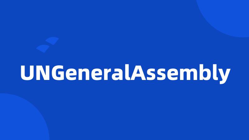 UNGeneralAssembly