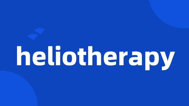 heliotherapy