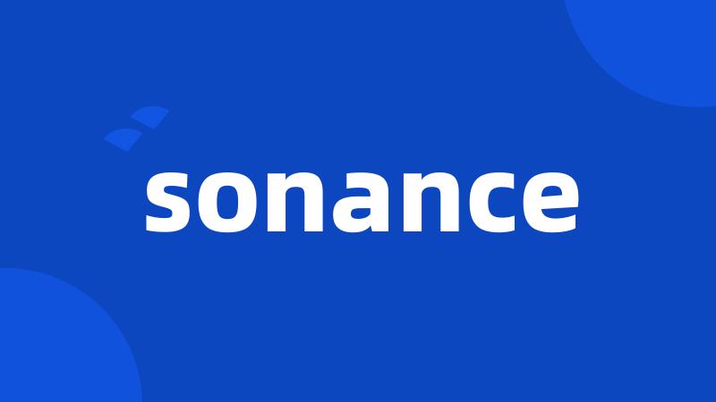 sonance