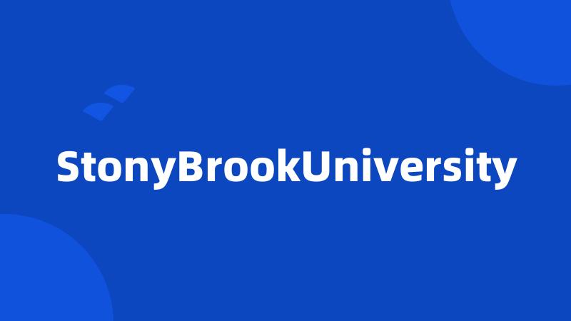 StonyBrookUniversity