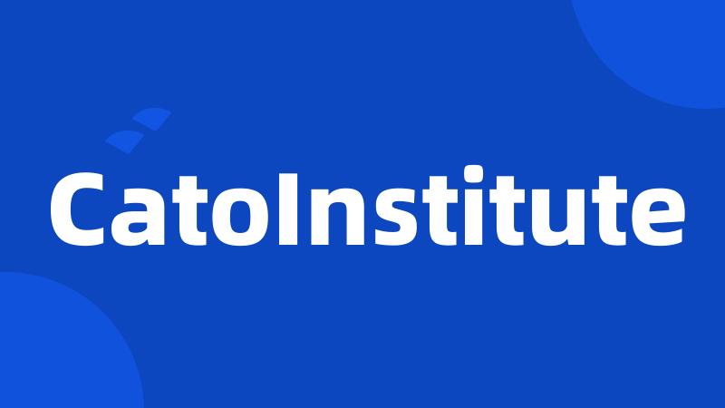 CatoInstitute