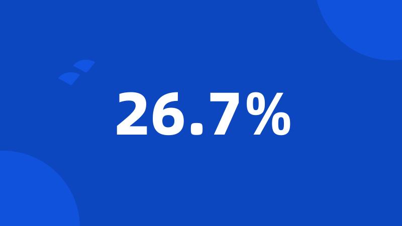 26.7%