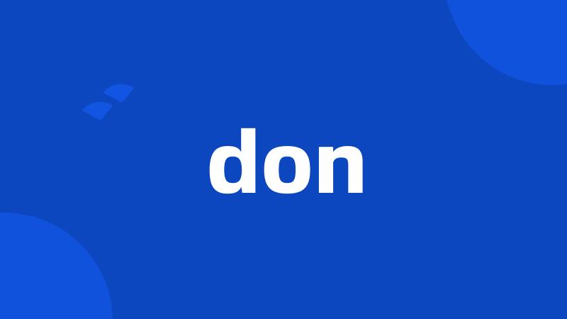 don